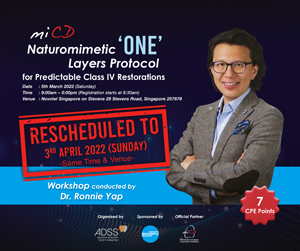 MiCD Naturomimetic “ONE” Layers Protocol for Predictable Class IV Restorations
